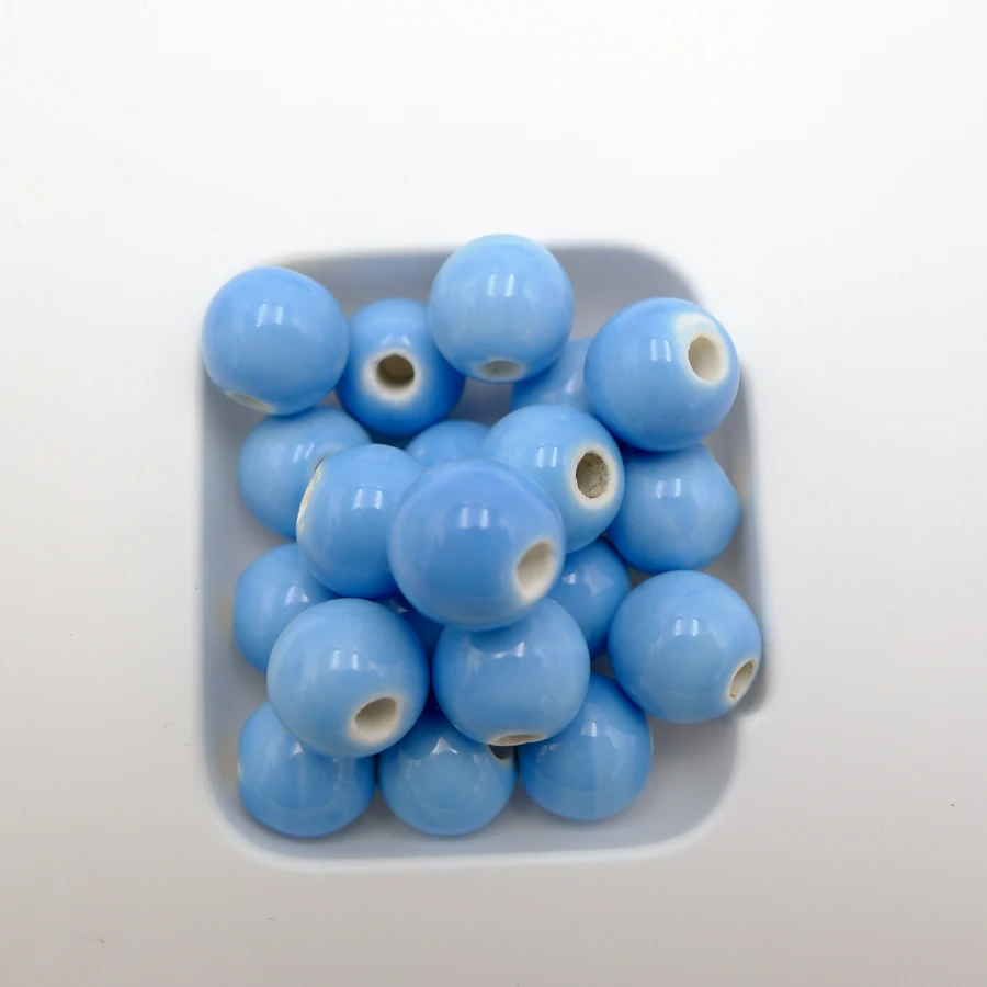 10 #40 шт Цзиндэчжэнь керамические бусины оптом цветок фарфоровый Бисер для