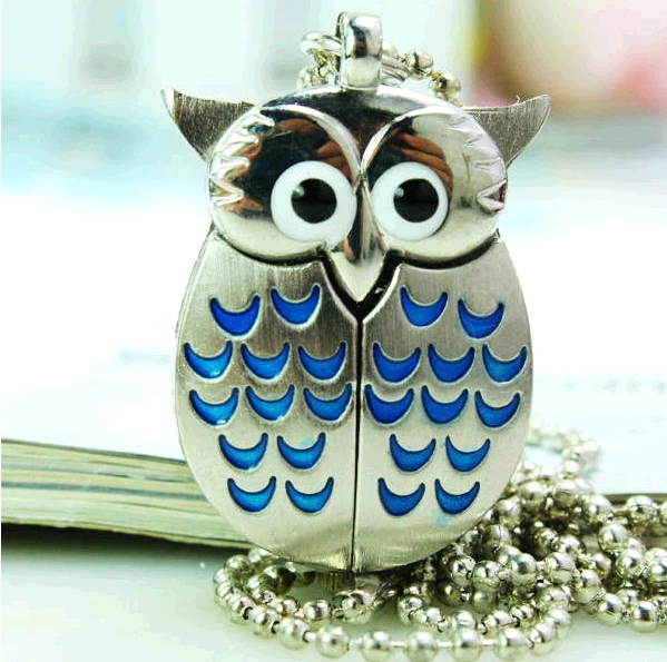 

Карманные часы с подвеской в виде совы, 10 шт./лот