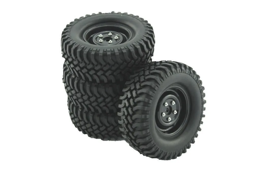 Шины и колеса 1/10 RC Rock Crawler 1 9 дюйма (4) 100 мм подходит для Axial SCX10 CC01|tyres and wheel|axial scx10rock