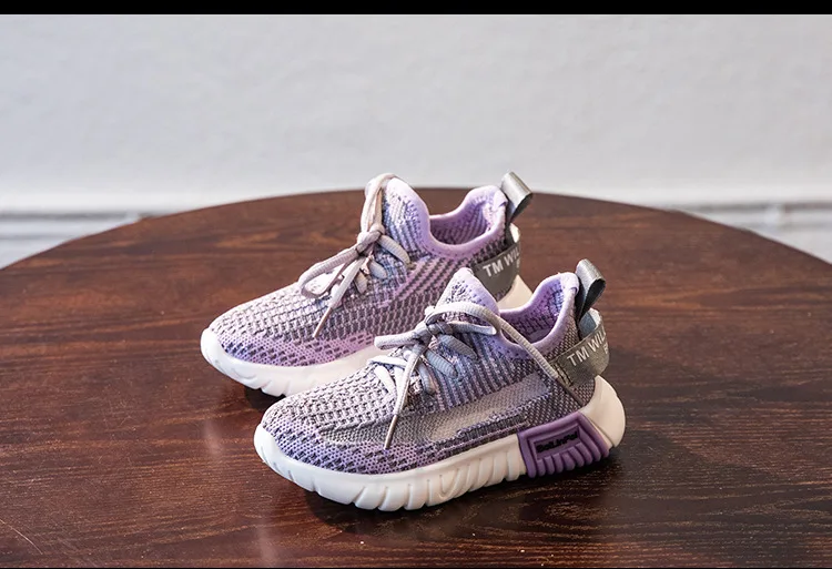 RUMRAM Kids Shoes For Girl Boy Lace-up Mesh Spring Summer Autumn Unisex Breathable Solid Color Casual Running Sneakers | Детская одежда