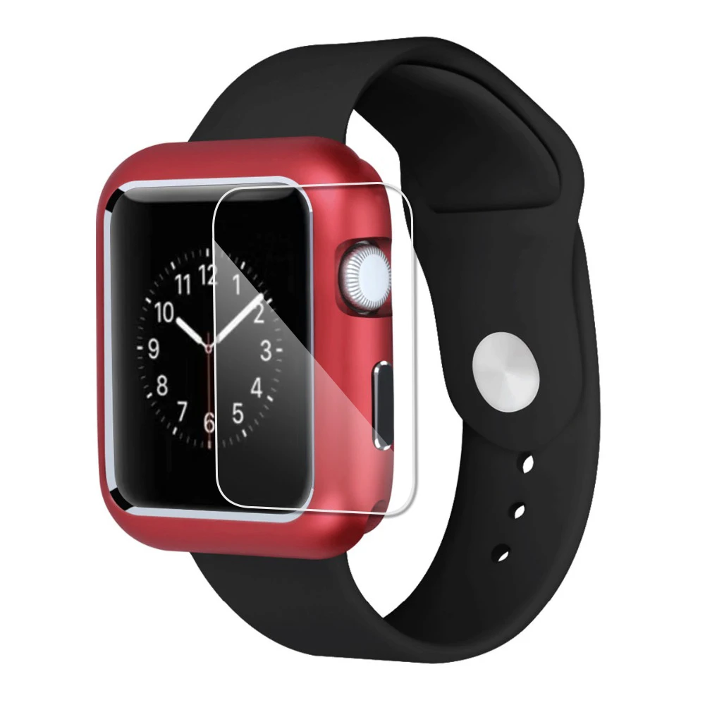Магнитный чехол для apple watch, чехол для apple watch 5 4 3 44 мм/40 мм iwatch band 5 42 мм/38 мм, Защитное стекло для экрана