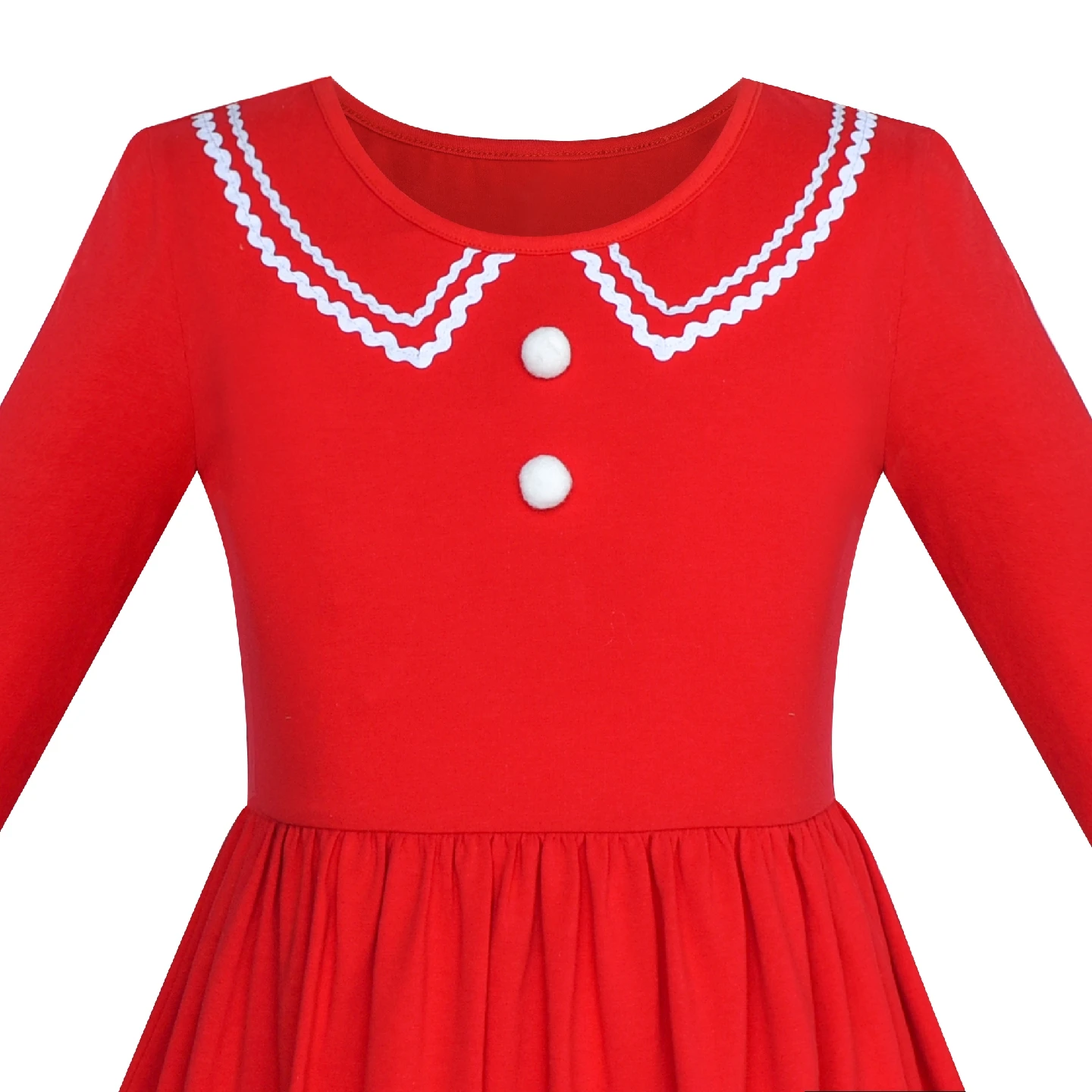 Girls Dress Christmas Long Sleeve Cotton Maxi 2020 Summer Princess Wedding Party Dresses Children Clothes Pageant Sundress | Детская