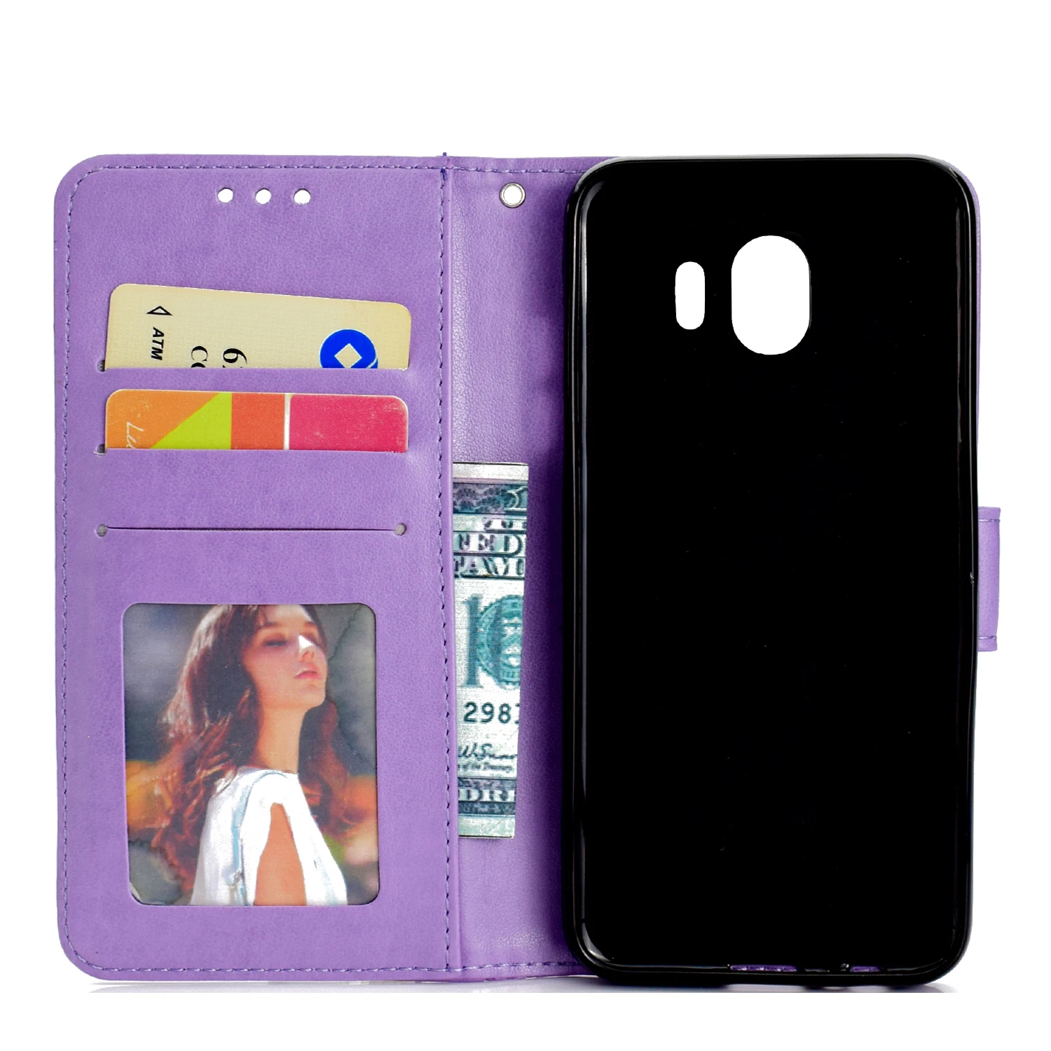 Чехол-кошелек для Samsung Galaxy J4 J6 J7 2018 SM-J400F/DS Чехол-книжка SM J400 J400F/DS J400G/DS Магнитная