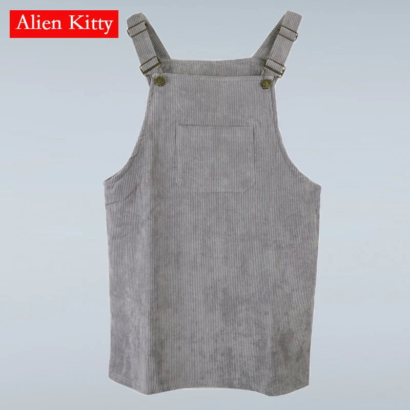 Женское вельветовое платье Alien Kitty винтажное однотонное мини-платье без рукавов 8
