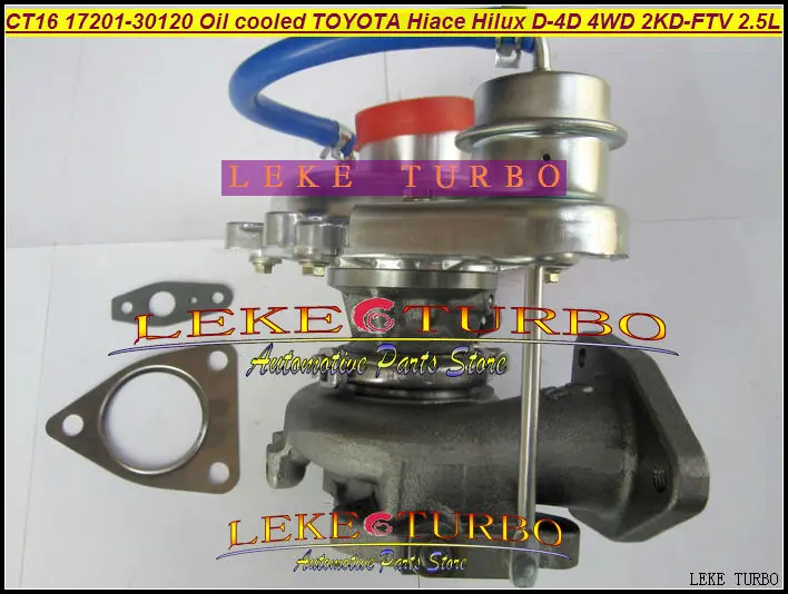 Турбокомпрессор с масляным охлаждением CT16 17201 30120 300120 для TOYOTA Hiace Hilux Hi lux D 4D 4WD 2KD