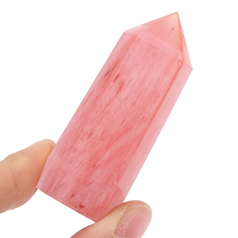 KiWarm новый хит продаж красный редкий драгоценный камень кварцевый кристалл