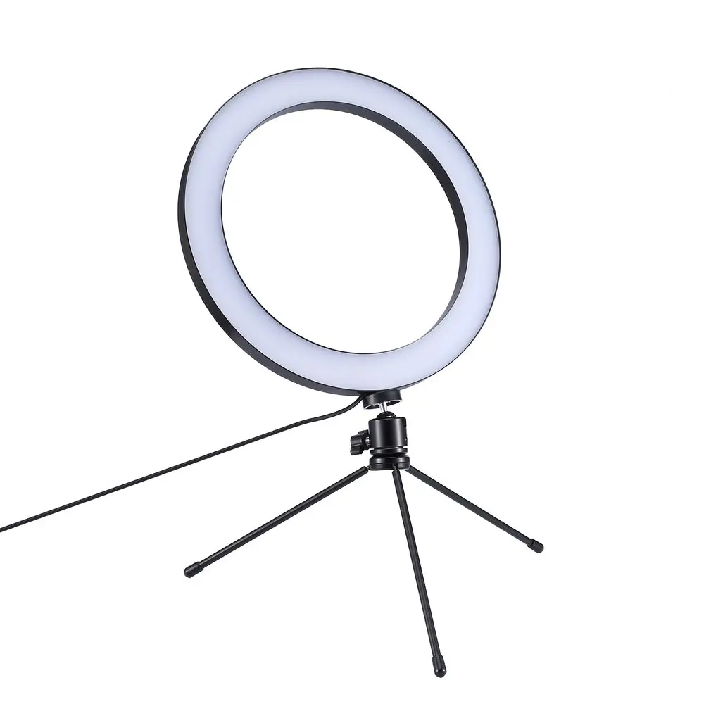 Dimmable светодиодный студийный фотоаппарат кольцо свет фото телефон видео свет круглая лампа с штативами селфи палка кольцо заполняющий свет для Canon
