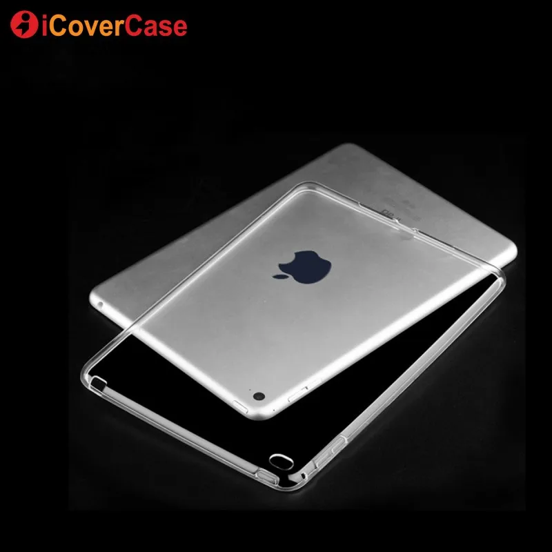 Защитный чехол для Apple iPad Mini 3 2 1 Силиконовые чехлы прозрачные цветные мягкие планшеты для кожи аппликации Coque Capa