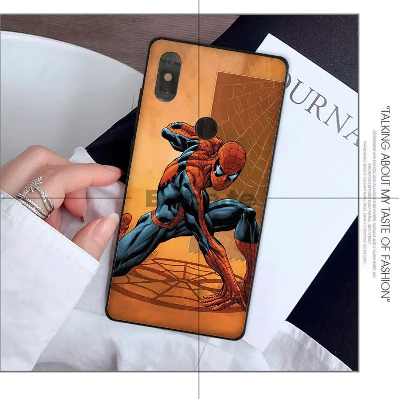 Чехол из ТПУ для телефона Babaite Marvel Comics Spider Man Homecoming Xiaomi Mi 6 Mix2 Mix2S Note3 8 8SE Redmi 5 5Plus Note4 4X