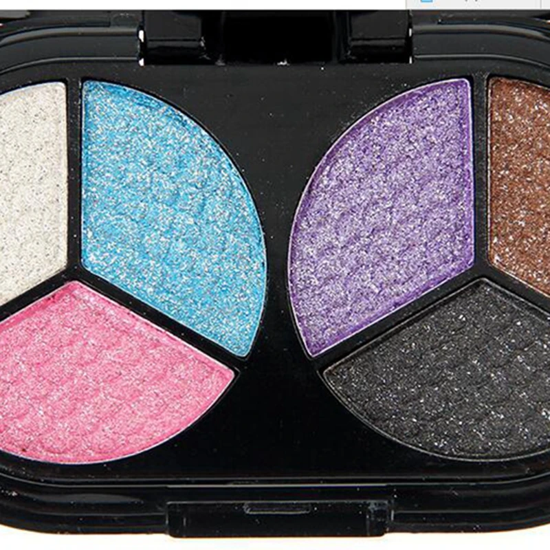 3d-тени для век 6 цветов блестящий перламутровый макияж диск макияжа стойкая вода