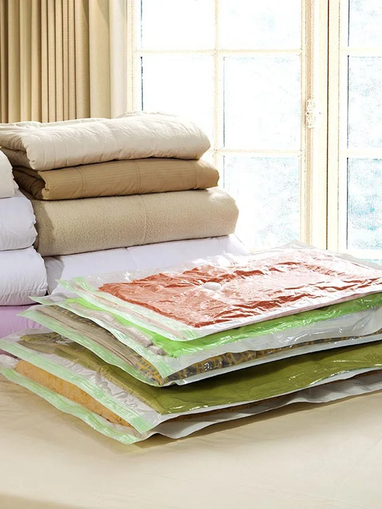 Прозрачный вакуумный мешок складной сверхбольшой пакет для хранения экономии