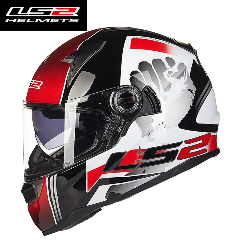 Genunie LS2 ff396 стекловолокно полное лицо мото rcycle шлем 100% оригинал cascos moto ECE| |