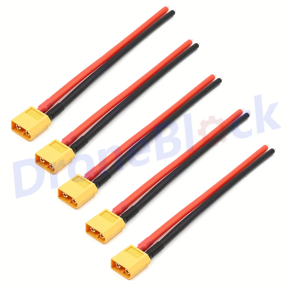 5 шт. штекер XT60 силиконовый кабель 13AWG для батарей RC Lipo длина 150 мм|xt60 connector|silicone