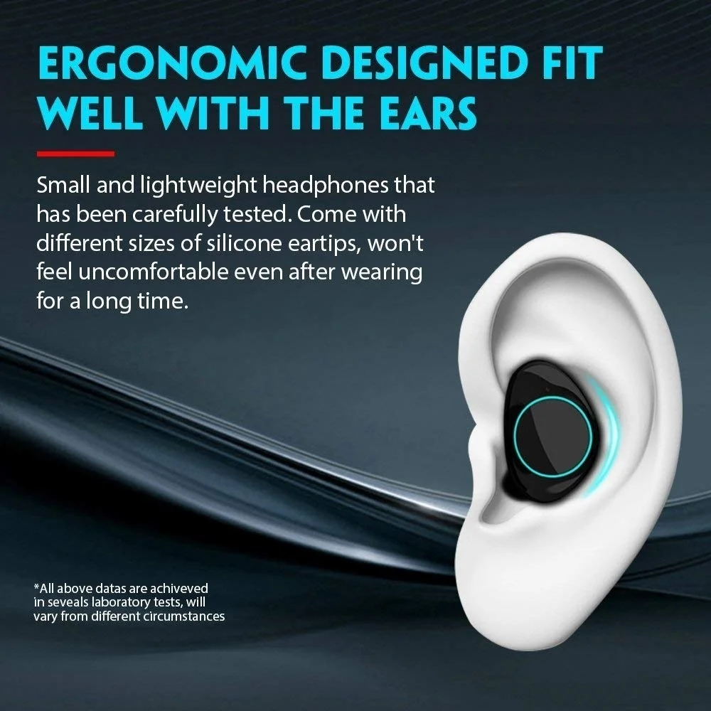 Беспроводные наушники 5,0, Bluetooth, 3D, глубокий бас, IPX7, для улицы, беспроводные наушники с 3000 мАч, внешний аккумулятор, гарнитура для IOS, Android