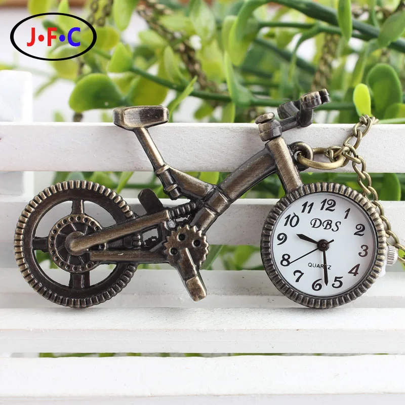 Личность прекрасный детство велосипедов серебряный карманные часы Брелок