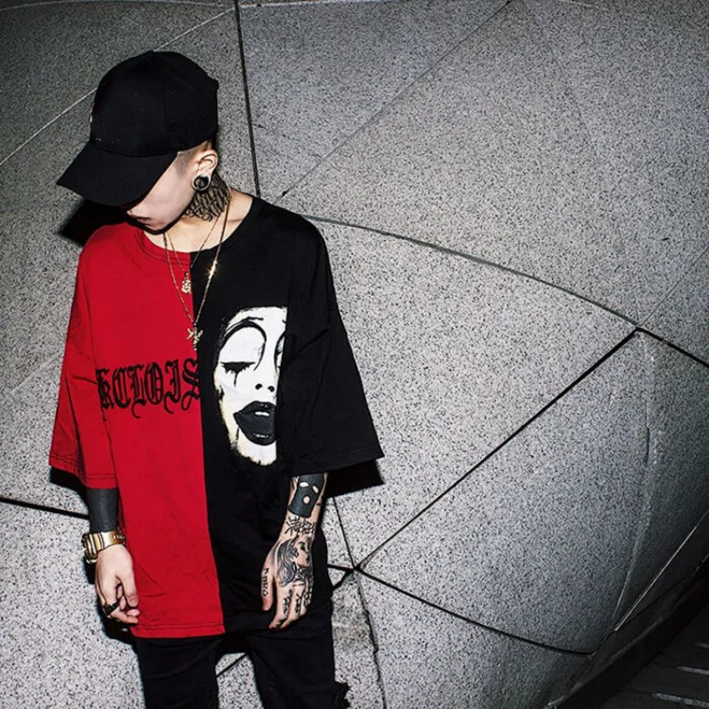 Harajuku Lover футболка для мужчин и женщин Grim Reaper принт панк-рок модная графическая
