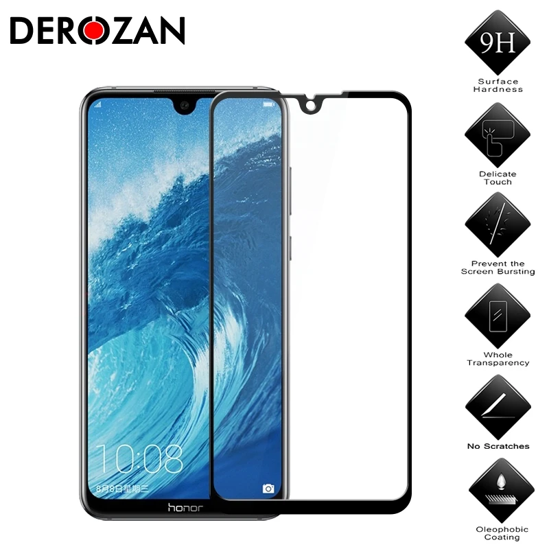 DEROZAN Защитные пленки для Huawei Honor 8X Max закаленное стекло 3D полное покрытие Передняя