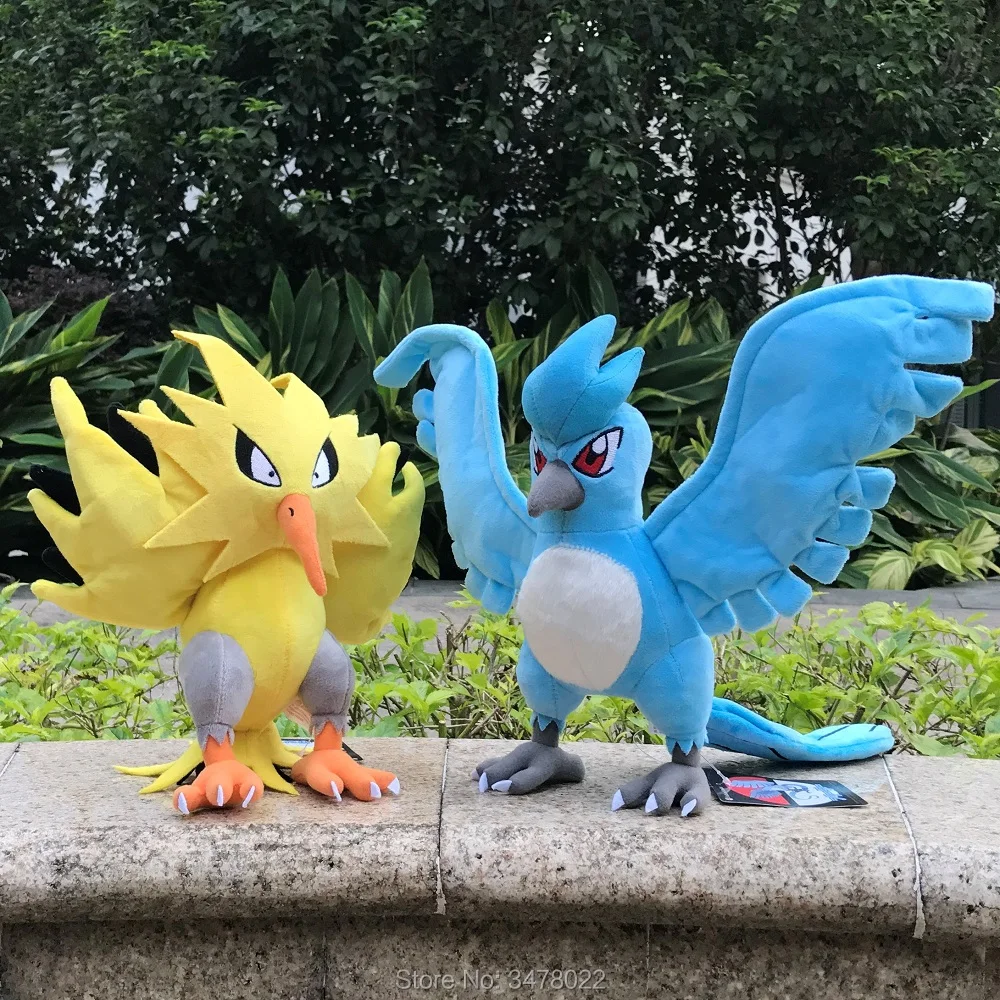 Плюшевые игрушки в стиле аниме artikuno & Zapdos мягкие виде животных из мультфильмов с