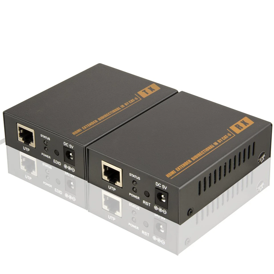 HDMI удлинитель с 2 портами HDMI разветвитель расширение HDMI 1080P сигнала до 60 м RJ45 передатчик TX/RX с ик-конвертером поддержка CAT6