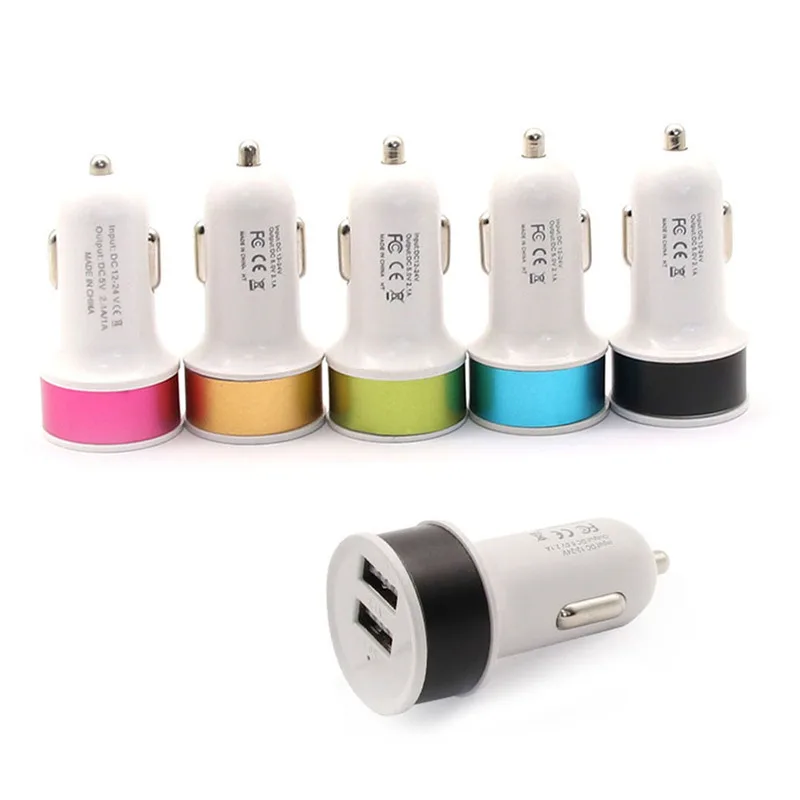 5V 2.1A для автомобиля с двумя портами USB iPhone X 8 7 Plus автомобильное зарядное