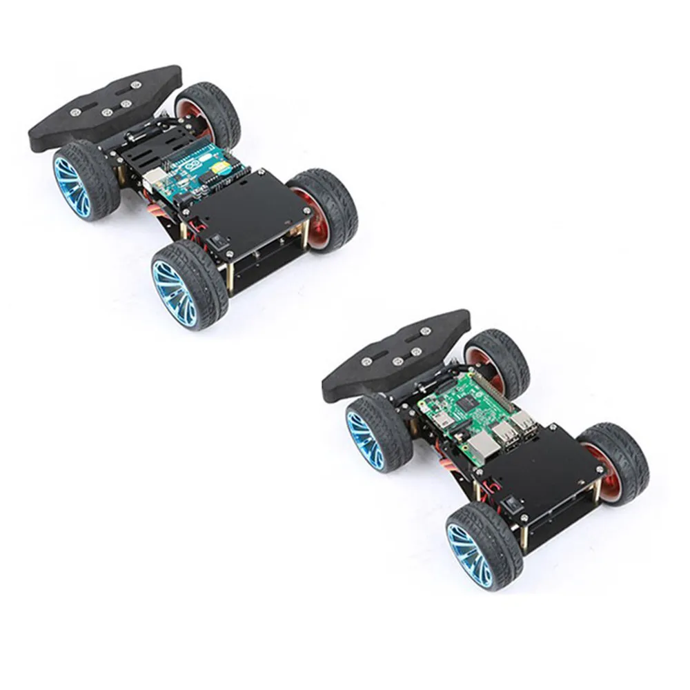 DIY 4WD RC умный автомобиль шасси с S3003 металлический сервоподшипник комплект для