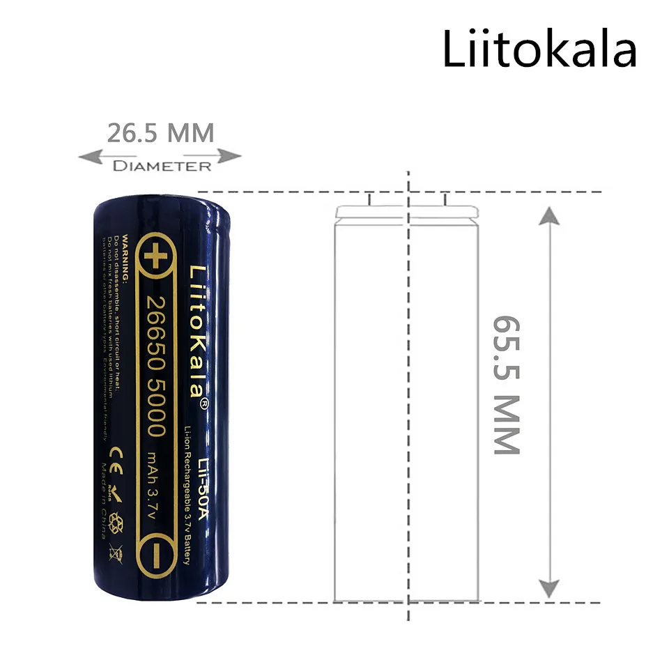 Оригинальная батарея icr1865030b liitokala 3 шт. 18650 мАч 7 В li ion|bateria 18650|li-ion 18650l v |