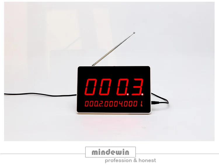 Mindewin электронный ресторанный Настольный номер светодиодный дисплей Беспроводная очередь система управления приемник дисплей