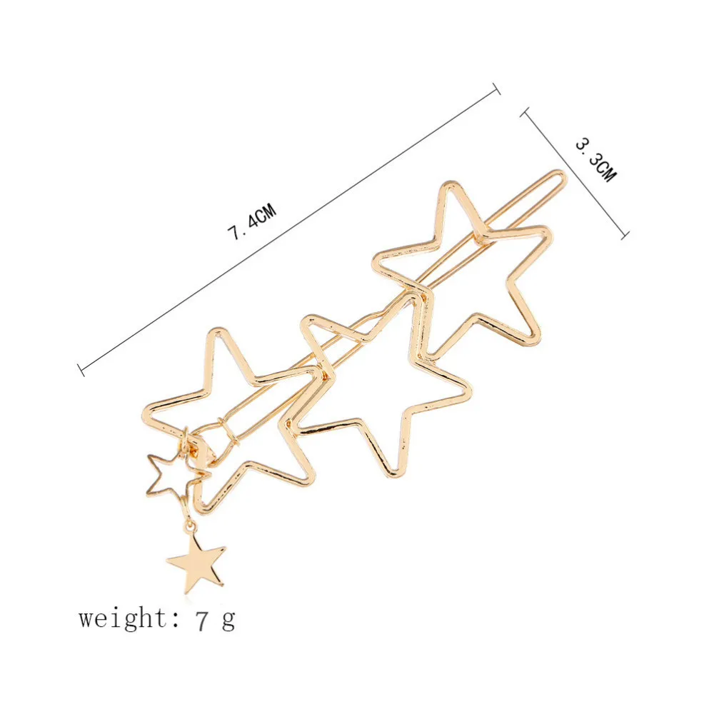 1 шт. женская заколка для волос с золотыми звездами аксессуары укладки женщин и