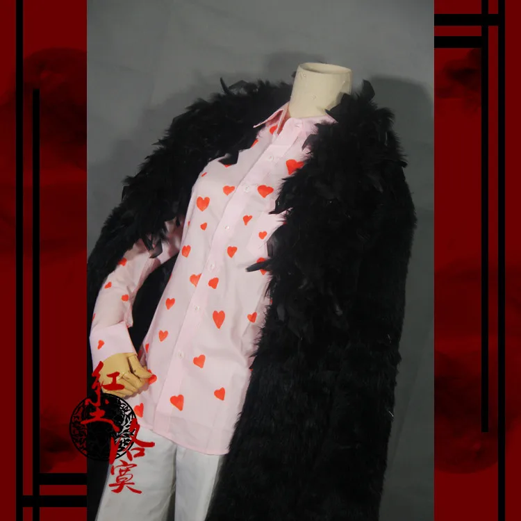 Donquixote Rosinante косплей костюм из японского аниме цельный Doflamingo включая парик для волос