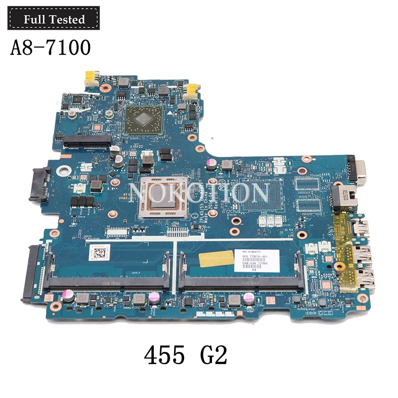 Материнская плата NOKOTION ZPL45 55 материнская для ноутбука HP Probook 455 G2 773074 601 001