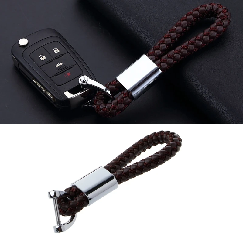 Плетеный Кожаный Ремешок Универсальный брелок для ключей Chevrolet BMW HONDA KIA|bmw leather key