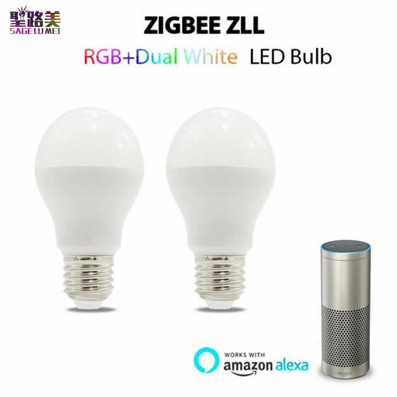 Светодиодная лампа ZIGBEE AC100 240V 6 Вт RGB + CCT двойная белая светодиодная приложение для