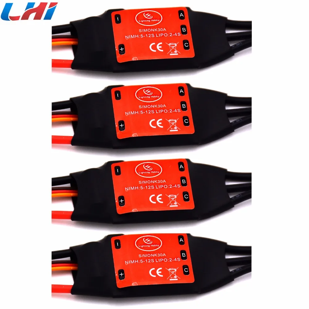 Двигатель FPV 4 шт. 2212 920kv бесщеточный двигатель и 4x 30a Simonk Quad X525 Lipo Servo X Lhi для дрона