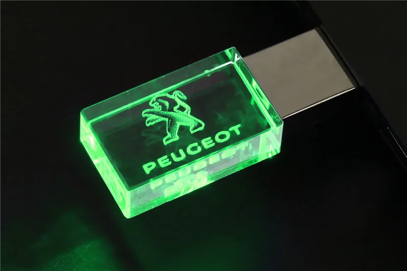 JASTER peugeot crystal+ металлический USB флеш-накопитель 4 ГБ 8 ГБ 16 ГБ 32 ГБ 64 ГБ 128 Гб Внешняя карта памяти u диск