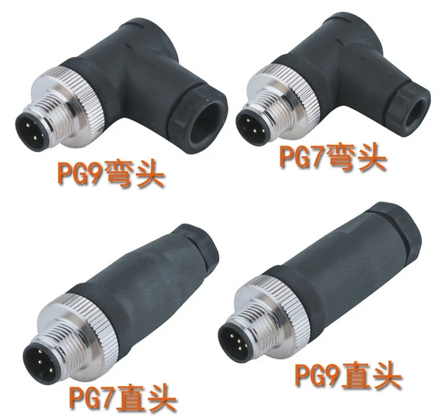 MIX M12 4/5/8 Pin PG7/PG9 контактный запорный соединитель авиационный штепсельная розетка