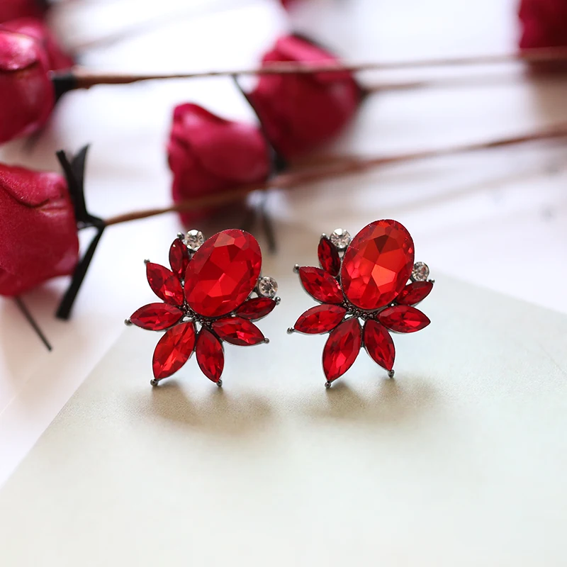 VEYO Popular Luxury Crystal Stud Earrings Elegant Jewelry for women Brand New Design Best Selling | Украшения и аксессуары