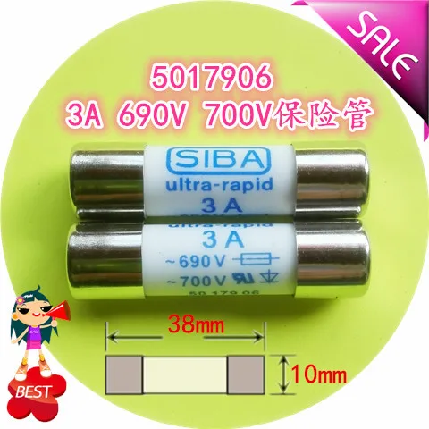 10х38 1000В 30KA 500mA 1A 2A 3A 8A 10A 12A 16A DMI плавкий предохранитель мультиметра трубка 5019906|10a