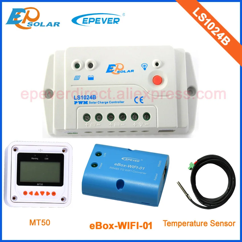 Carregador de Bateria Remoto e Wifi + Sensor Controladores com Mt50 Solar Frete Grátis! Micro Medidor Temperatura 12v 24v 10a Ls1024b