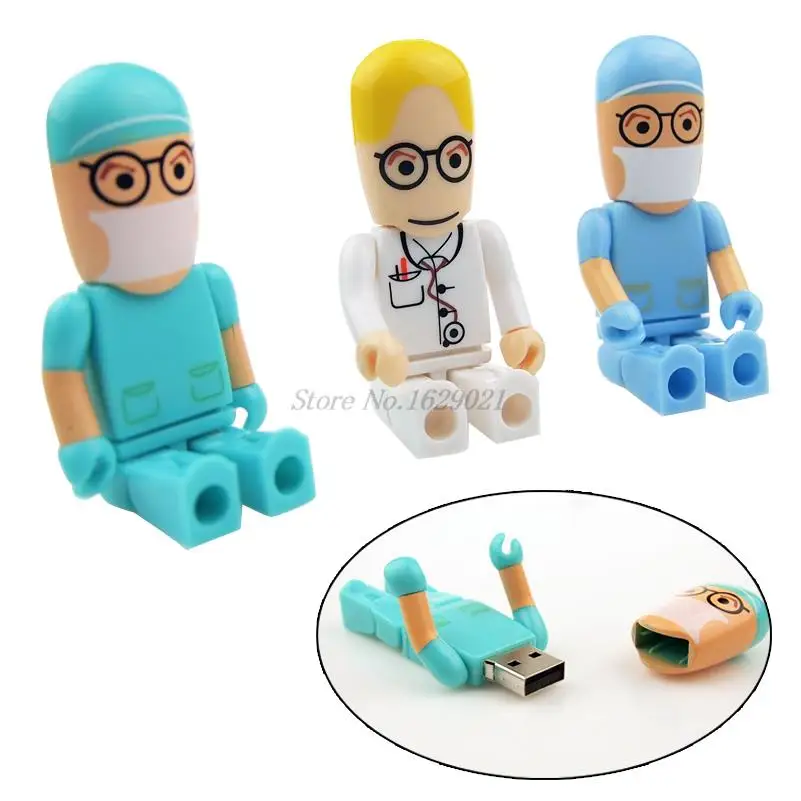 Американская в виде доктора usb флешка флеш-накопитель высокоскоростной usb флэш-накопитель 128 МБ 32 Гб карта памяти memoria usb 64 ГБ usb накопитель