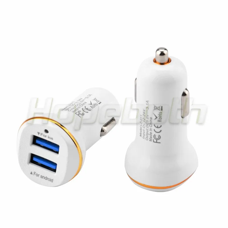Автомобильное зарядное устройство hopeboth с двумя USB портами 2USB 2A адаптер для