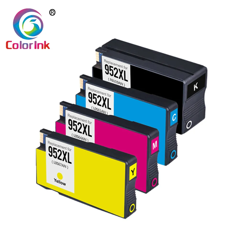 Цвет чернил 4 шт чернильный картридж 952XL для hp 952 XL картридж для hp OfficeJet Pro 7740 8210 8216 8710 8715 8720 8725 8730 8740 чернил