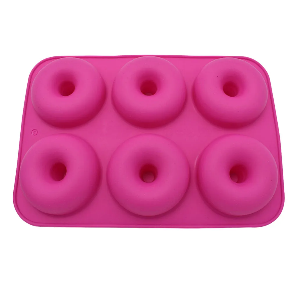 

2PCS Silicone Donut Baking Pan Non-Stick Mold Dishwasher Tools Safe Baking Tray Maker for Biscuit Bagels Muffin 2021# Hot Sale