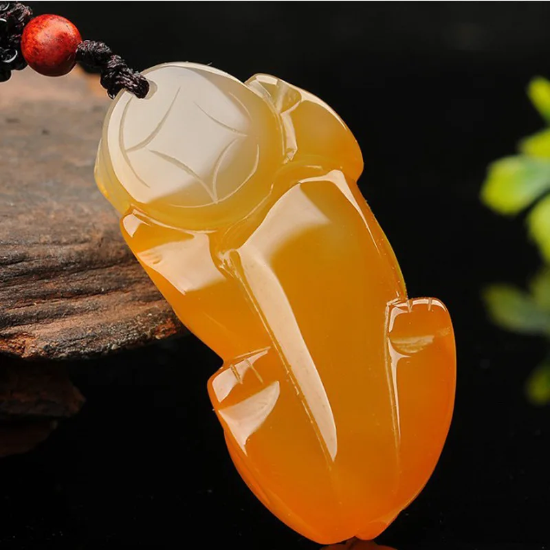 Ожерелье с подвеской в виде храбрых войск из натурального халцедона амулет на