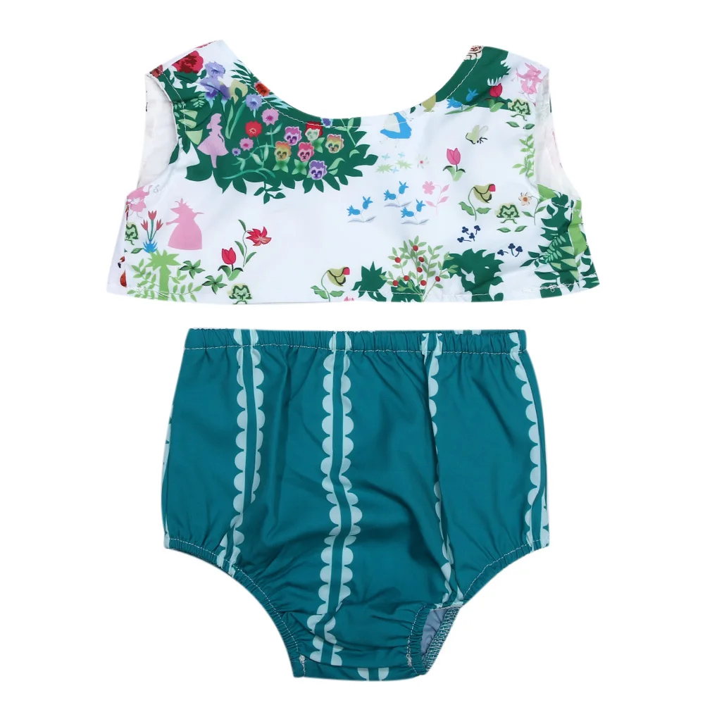 Коллекция 2017 года летняя одежда для маленьких девочек комплект из 2 предметов