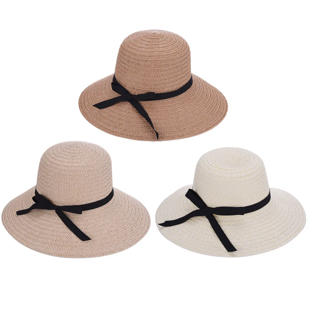 Горячая Новая Мода Лето Повседневная Женщины Дамы Широкими Полями Beach Sun шляпа