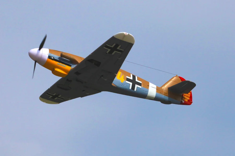 FMS 1400 мм/1 4 м Gaint Warbird Messerschmitt Bf 109 коричневый новая версия PNP большие масштаб