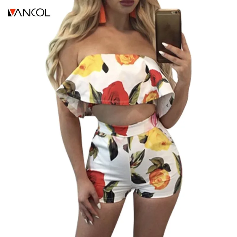 Vancol 2017 летнее платье без рукавов с вырезом лодочкой оборками Элегантный Для