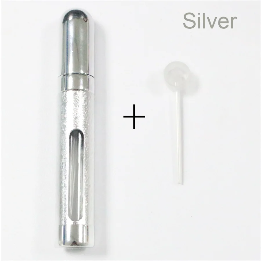 Silver Pboon 12 мл флакон для духов с многоразового использования вместе Портативный Флакон распылитель духов для путешествий и ежедневного использования - Цвет: Silver