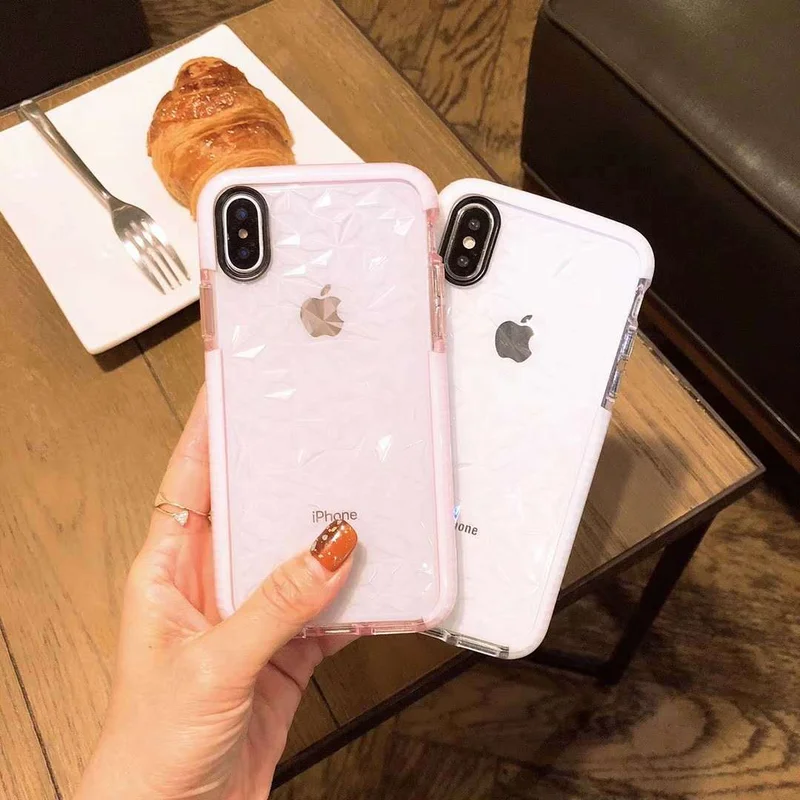 Luxury Diamond Transparent Soft TPU Phone Case for IPhone X 6 XS 6S 7 8 XR MAX Plus Back Cover |