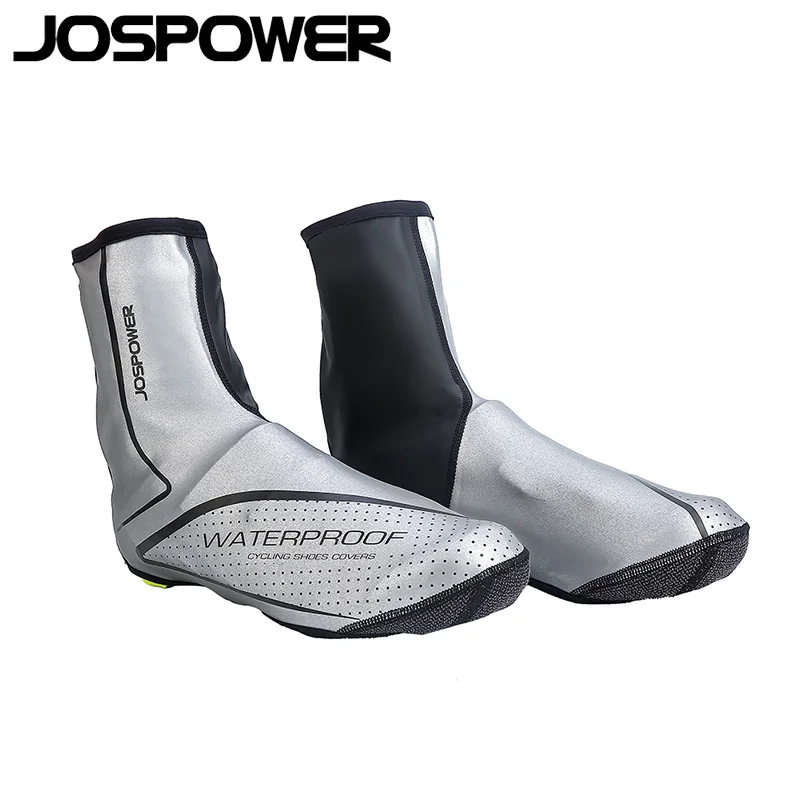 JOSPOWER/Новинка непромокаемая Светоотражающая обувь для ночной езды высокое